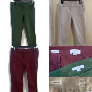 LOFT 00P Bundle! 3 Pairs Crop Pants